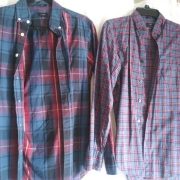2 "J. CREW" BUTTON DOWN SHIRTS - SMALL - Picture 1 of 3